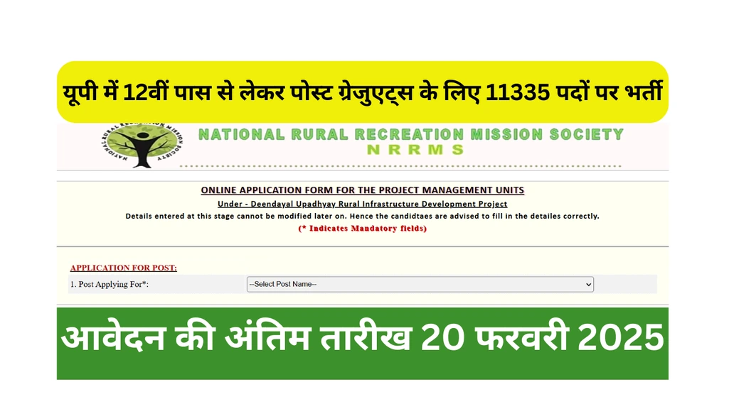 UP NRRMS Recruitment 2025
