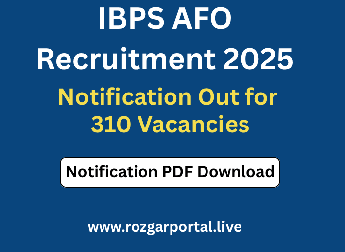 IBPS AFO Recruitment 2025 official notification banner with apply online date and syllabus info