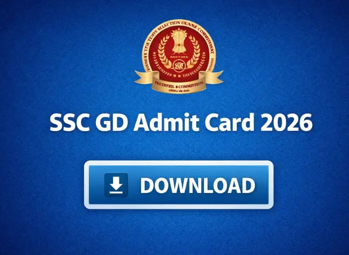 SSC GD Admit Card 2026 डाउनलोड करने के स्टेप-बाय-स्टेप गाइड, SSC वेबसाइट लॉगिन और CBT परीक्षा जानकारी के साथ